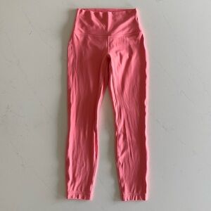 lululemon align 25” guava pink